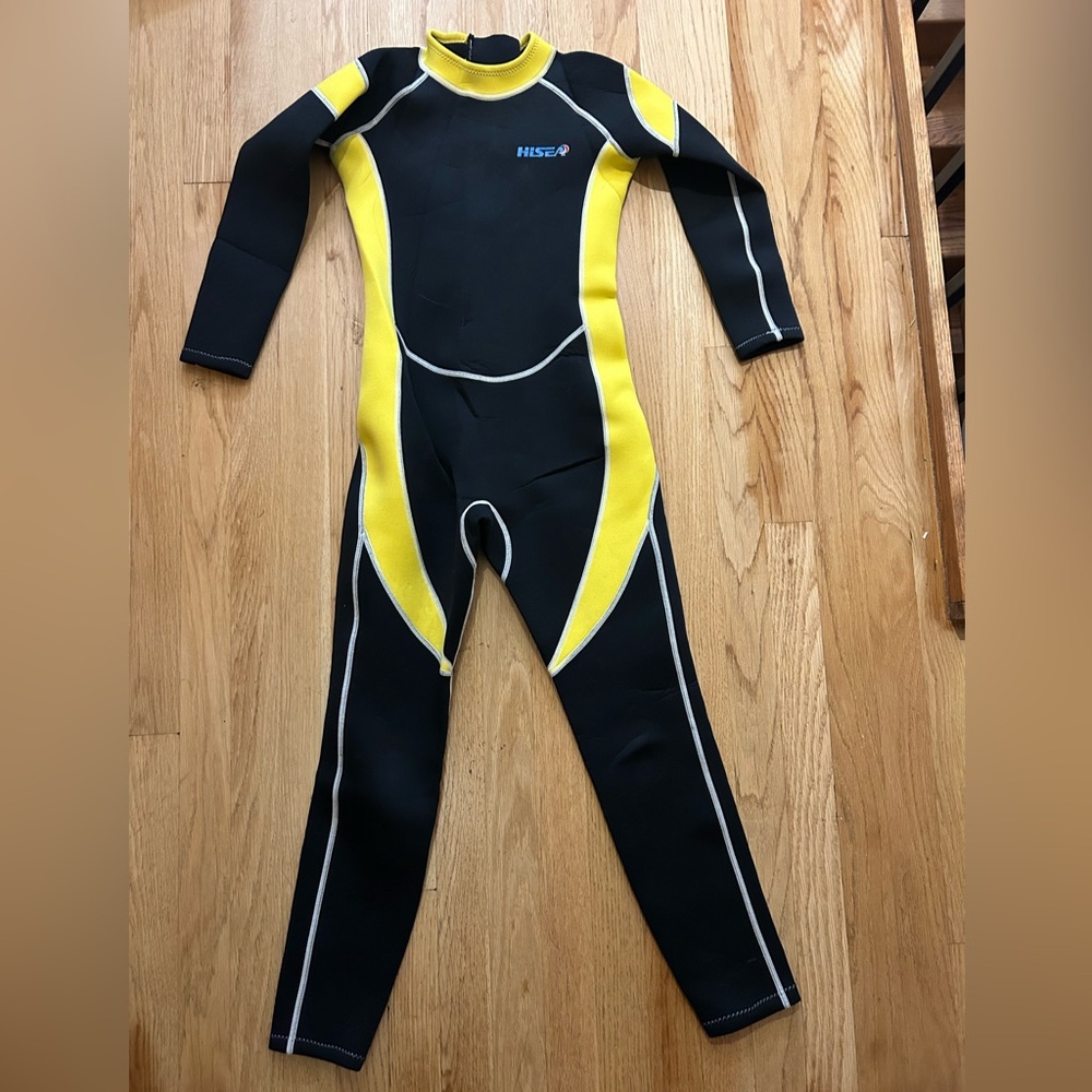 O'Neill Black and Yellow Performance Bodysuit One Piece